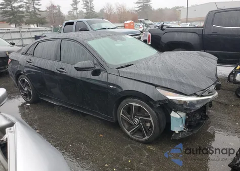 2022 Hyundai Elantra N Line из США, поврежденный, VIN KMHLR4AF3NU236988